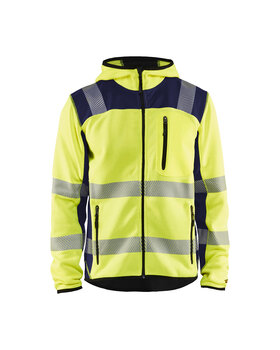 High Vis Strickjacke High Vis Gelb/Marineblau