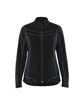 Damen Microfleece Jacke Schwarz