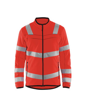 High Vis Microfleece Jacke High Vis Rot