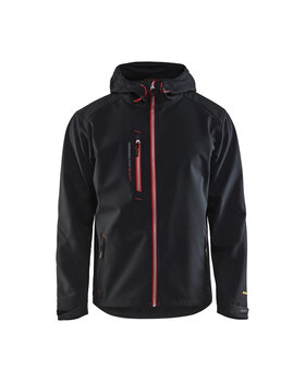 Softshell Jacke Schwarz/Rot