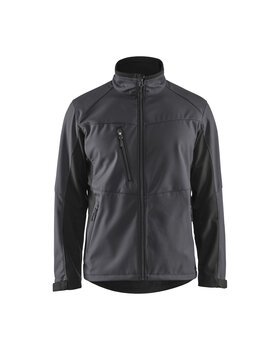 Softshell Jacke Mittelgrau/Schwarz