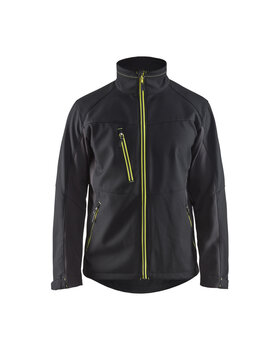 Softshell Jacke Schwarz/Gelb