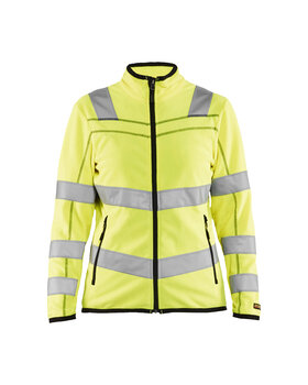 Damen High Vis Microfleece Jacke High Vis Gelb