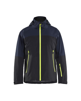 STRIKER Shell Jacke Stretch Dunkel Marineblau/High Vis Gelb