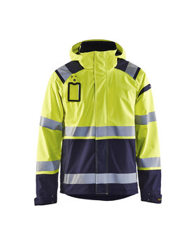 High Vis Shell Jacke High Vis Gelb/Marineblau