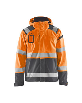 High Vis Shell Jacke High Vis Orange/Mittelgrau