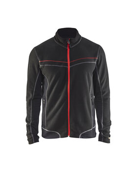 Microfleece Jacke Schwarz