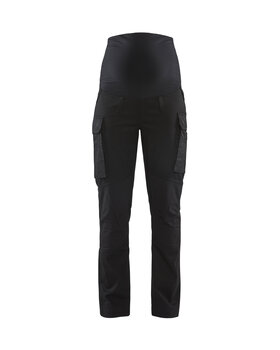 Service Umstandshose mit Stretch Schwarz
