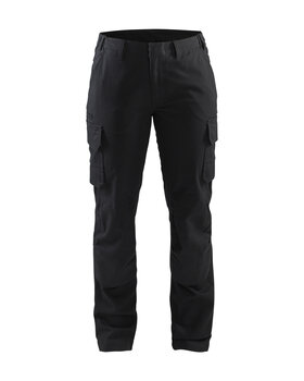 Damen Industrie Arbeitshose Stretch Schwarz