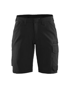 Damen Service Shorts 4-Wege-Stretch Schwarz/Dunkelgrau
