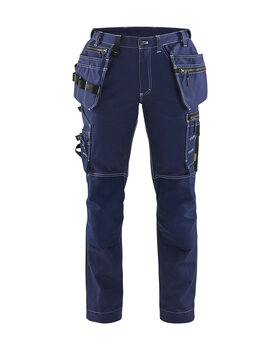 Damen Handwerker Arbeitshose mit Stretch Marineblau