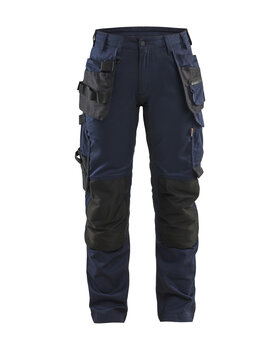 Damen Handwerkerhose mit StretchDunkel Marineblau