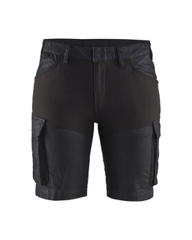 Damen Service Shorts Stretch Marineblau/Schwarz
