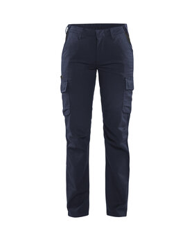 Damen Industrie Arbeitshose Stretch Dunkel Marineblau/Schwarz