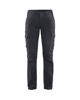 Damen Industrie Arbeitshose Stretch Mittelgrau/Schwarz
