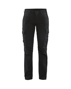 Damen Industrie Arbeitshose Stretch Schwarz