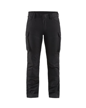 Damen Service Arbeitshose Stretch Schwarz