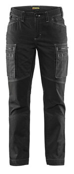Damen Service Arbeitshose Stretch Schwarz