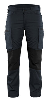 Damen Service Arbeitshose Stretch Dunkel Marineblau/Schwarz