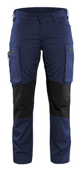 Damen Service Arbeitshose Stretch Marineblau/Schwarz